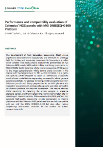 Celemics NGS panels on MGI DNBSEQ-G400