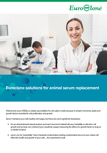 Euroclone solutions for animal serum replacement