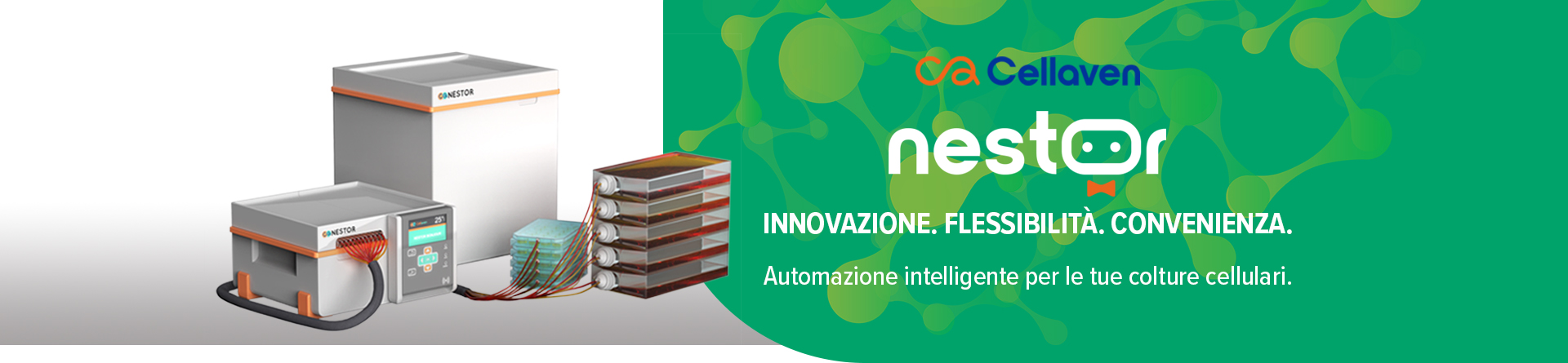 Cellaven Nestor - Automazione intelligente per le colture cellulari. Innovazione-Flessibilità-Convenienza